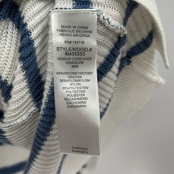 Splendid Collection Women's Luna Stripe Cardigan - Blue/White - Small - NWT - Picture 5 of 6